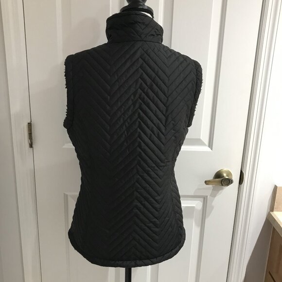 Free Country Blsck Vest with Fur Lining S - Picture 6 of 10